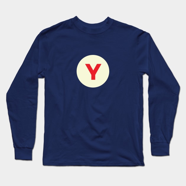 Vintage Y Monogram Long Sleeve T-Shirt by calebfaires